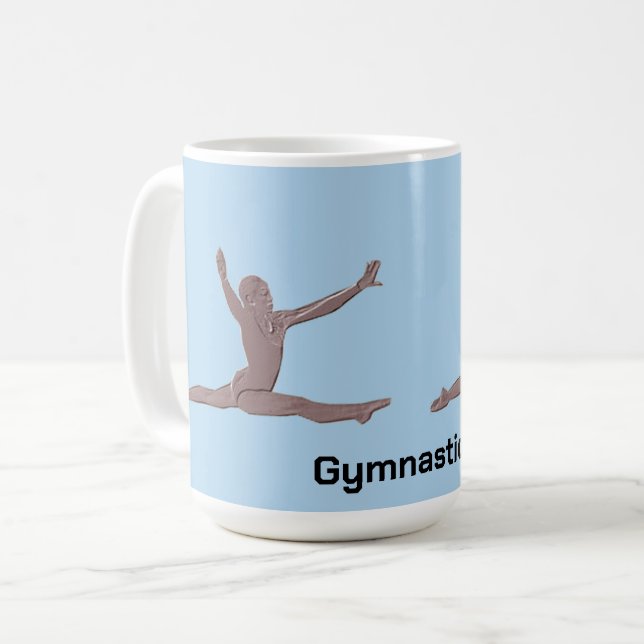Caneca De Café Mug - Atleta de ginástica (Frente Esquerda)
