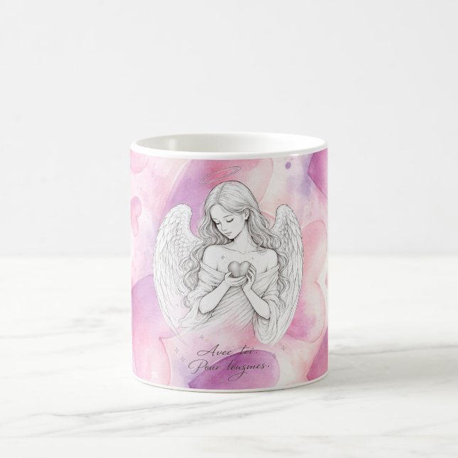 Caneca De Café Mug avec ange et cœur – Cadeau amour éternel (Centro)