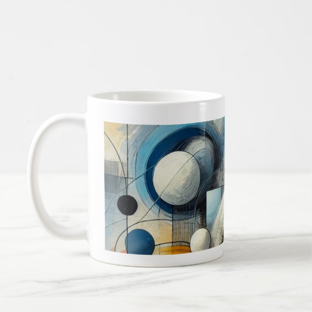 Caneca De Café Mug avec dessin abstrait (Esquerda)