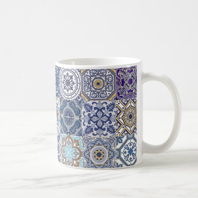 Caneca De Café mug azulejos mixte (Direita)