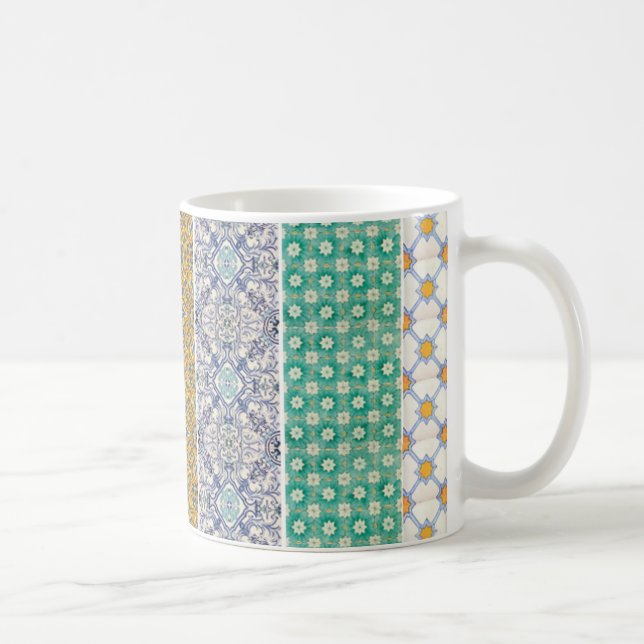 Caneca De Café mug azulejos pastel (Direita)