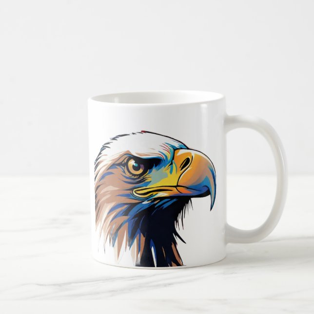 Caneca De Café Mug Bald Eagle modelo 3 (Direita)