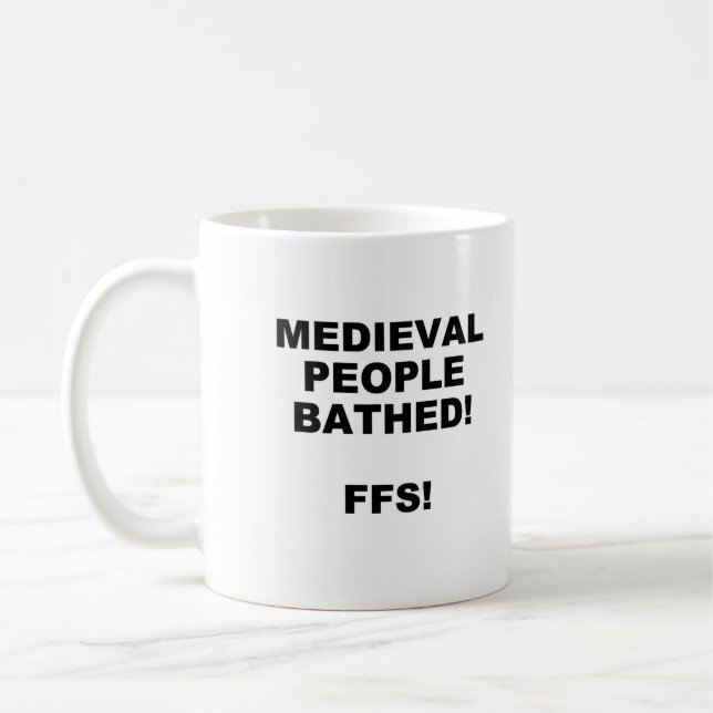 Caneca De Café Mug Bathing Medieval (Esquerda)