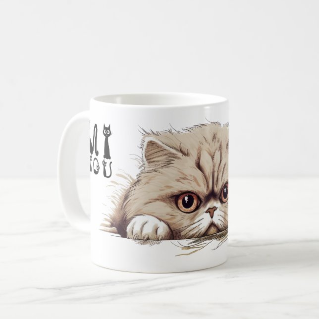 Caneca De Café Mug BEAUX CHATS MINOU 01 (Frente Esquerda)