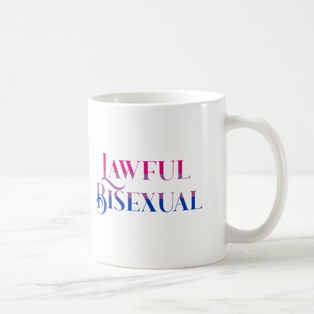 Caneca De Café Mug Bissexual Legal (Direita)