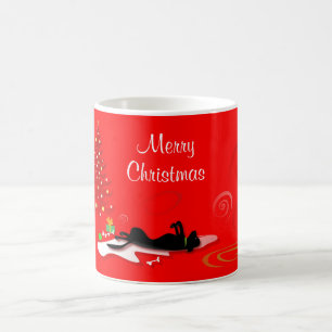 Caneca De Café Mug - Black Lab Feliz Natal