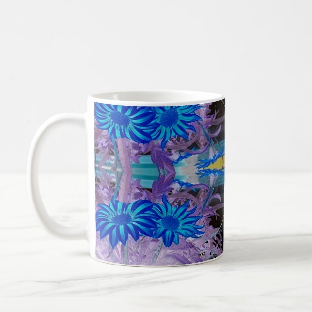 Caneca De Café Mug blue flowers (Esquerda)