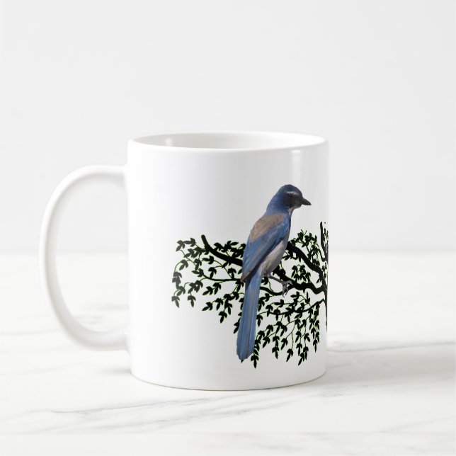 Caneca De Café Mug - Blue Jays on Branch (Esquerda)