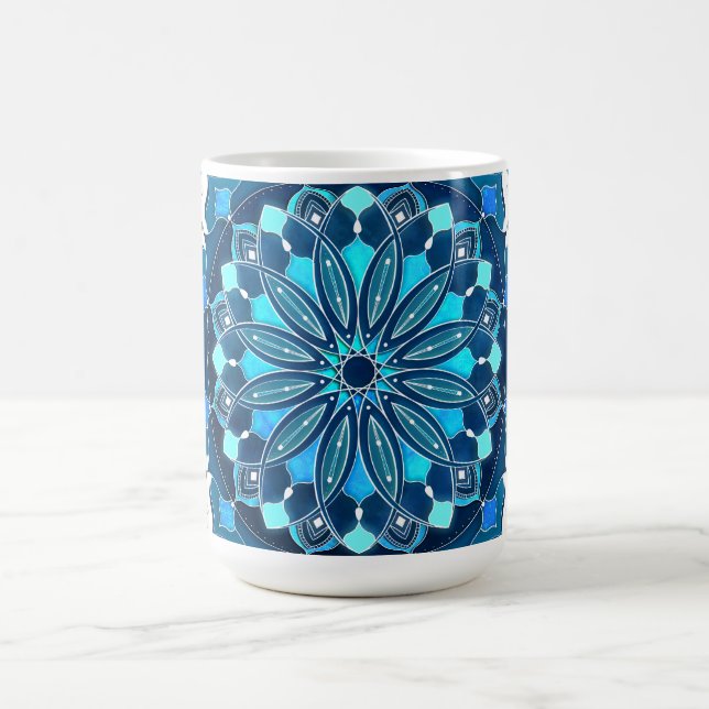 Caneca De Café Mug Blue Mandala (Centro)