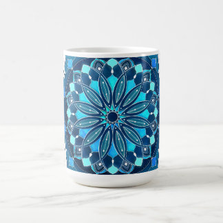Caneca De Café Mug Blue Mandala