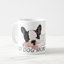 Mug Boston Terrier Puppy dormindo