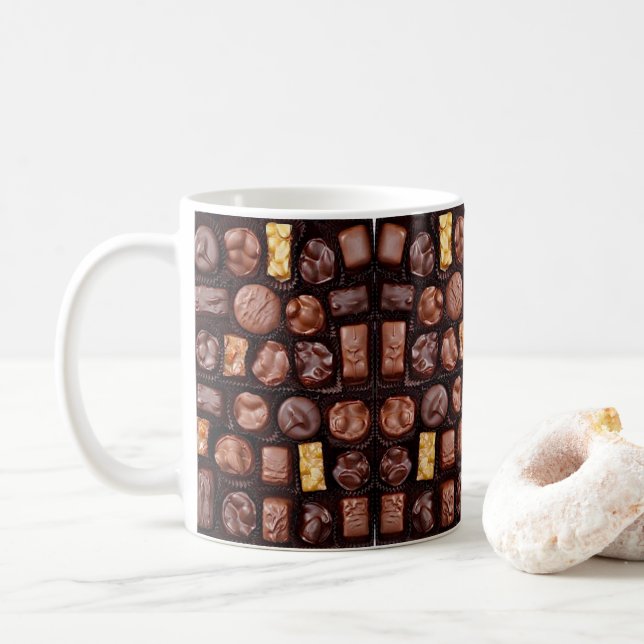 Caneca De Café MUG Box of Chocolates (Com Donut)