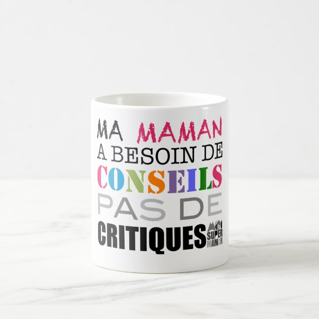 Caneca De Café Mug branco 325ml mim Super Maman- Conselhos (Centro)