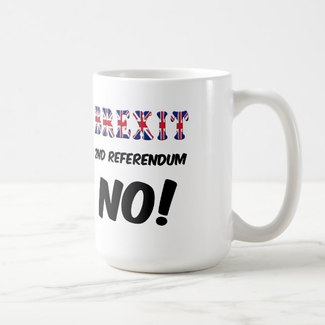 Caneca De Café Mug Brexit 2n Referendo No (Direita)