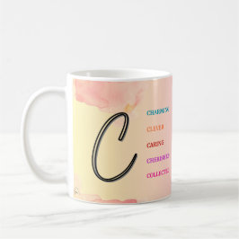 Caneca De Café Mug "C" inicial (11oz)