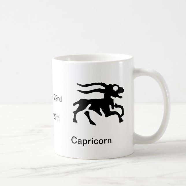 Caneca De Café Mug - Capricórnio (Direita)