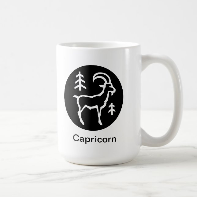 Caneca De Café Mug - Capricórnio em círculo (Direita)