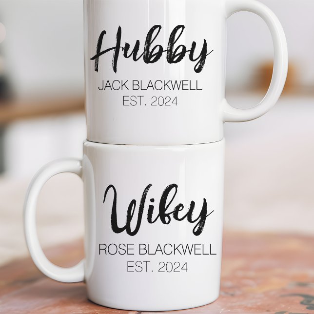 Caneca De Café Mug Casal Personalizado para Casamento Favorece Su (personalized couple mug, husband and wife mug, couple gift, anniversary mug, wedding gift mug,)