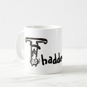 Caneca De Café Mug - Cat Letter T com o nome