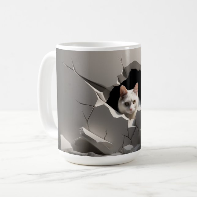 Caneca De Café Mug Cat Série 1-2 (Frente Esquerda)