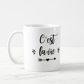 Caneca De Café Mug "C'est la vie"