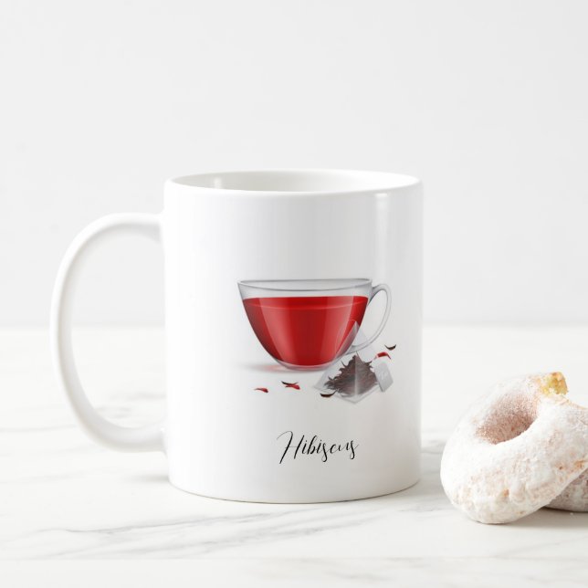Caneca De Café Mug - Chá de Hibiscus (Com Donut)