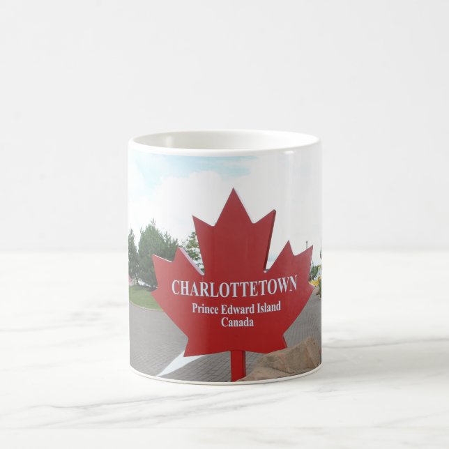Caneca De Café Mug, Charlottetown Prince Edward Island, Red Maple (Centro)