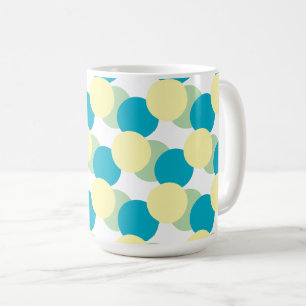 Caneca De Café Mug - Círculos De Pastel Sobrepostos