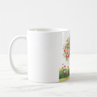 Caneca De Café Mug Clássico de Árvore das Flores Grandes