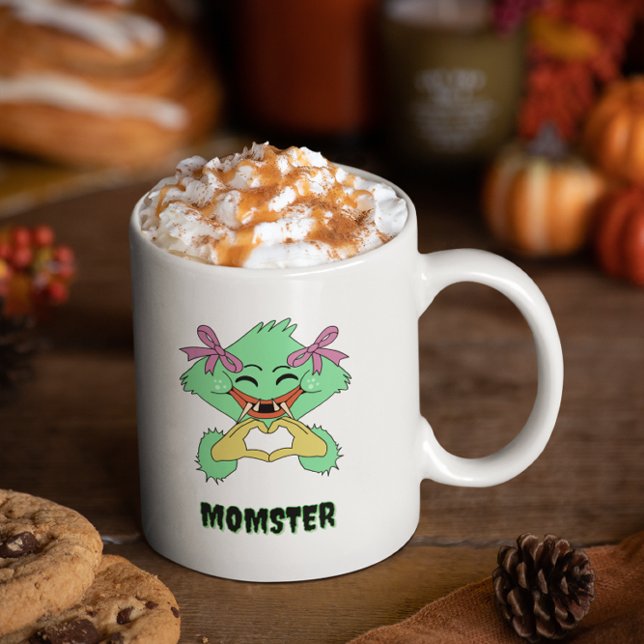 Caneca De Café Mug Clássico de Halloween Personalizado do MOMSTER (Criador carregado)