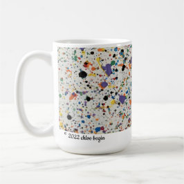 CANECA DE CAFÉ MÚG CLÁSSICO - SOBRE CONFETTI BRANCO 