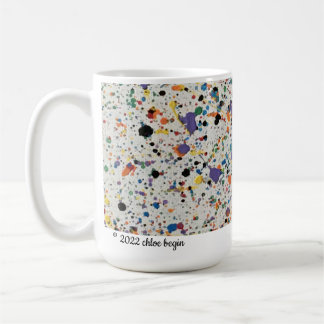 CANECA DE CAFÉ MÚG CLÁSSICO - SOBRE CONFETTI BRANCO 