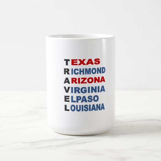 Caneca De Café Mug classique  blanc  TRAVEL  USA  (Centro)