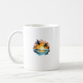 Caneca De Café Mug Classique Coucher de Soleil Tropical – Design