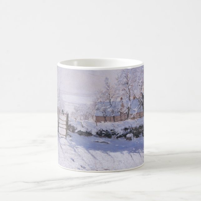 Caneca De Café Mug Claude Monet A Paisagem De Inverno De Magpie (Centro)