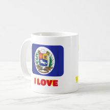 Mug Coffee mug Eu amo Venezuela, personalizável