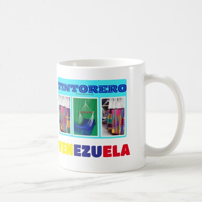 Caneca De Café Mug Coffee mug Eu amo Venezuela, personalizável (Direita)