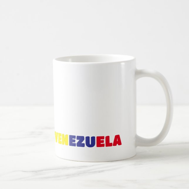 Caneca De Café Mug Coffee mug Eu amo Venezuela, personalizável (Direita)