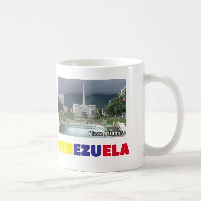 Caneca De Café Mug Coffee mug Eu amo Venezuela, personalizável (Direita)