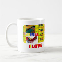 Mug Coffee mug Eu amo Venezuela, personalizável