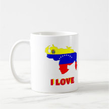 Mug Coffee mug Eu amo Venezuela, personalizável