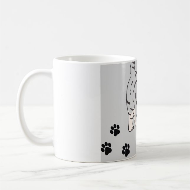 Caneca De Café Mug coffee sample logo cat (Esquerda)