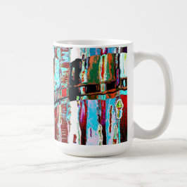 Caneca De Café Mug – Collapse Reflection Abstract Design