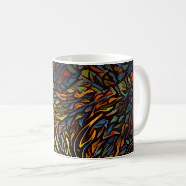 Caneca De Café Mug Colorida (Frente Esquerda)
