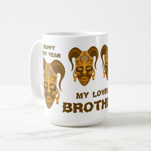 CANECA DE CAFÉ MUG COM ARTE DE MÁSCARA ADICIONAL