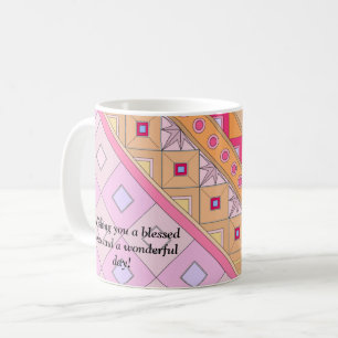 CANECA DE CAFÉ MUG COM ARTE TINTA DE FLORES