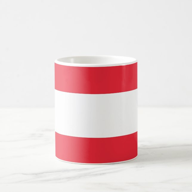Caneca De Café Mug com bandeira da Áustria (Centro)