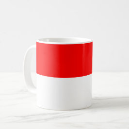 Caneca De Café Mug com bandeira da Indonésia