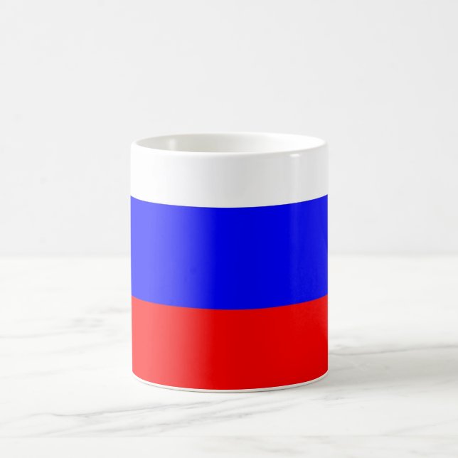 Caneca De Café Mug com bandeira da Rússia (Centro)