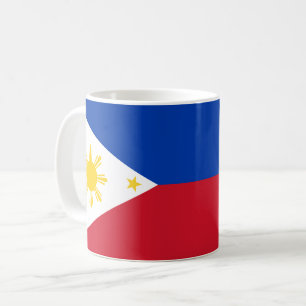Caneca De Café Mug com bandeira das Filipinas
